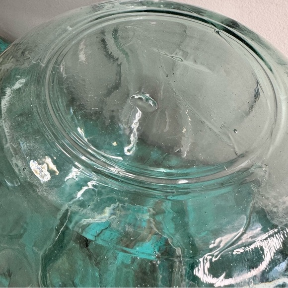 Vintage Mid Century Modern Blown Glass Large Apothecary Canister Pumpkin Shape - Picture 11 of 13